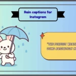Rain captions for Instagram